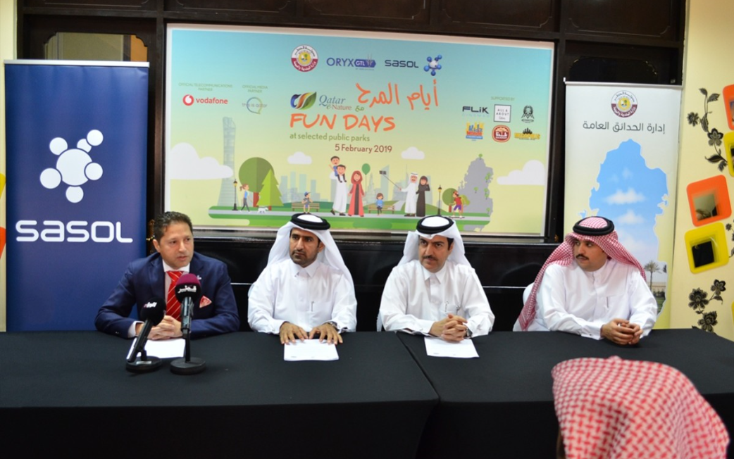 The Ministry Of Municipality And Environment, Sasol, And ORYX GTL Launch “Fun Days With Qatar E-Nature” At 7 Public Parks